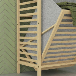 Этажерка с корзиной для белья Homcom 834-672V00ND (Bamboo) Thumb