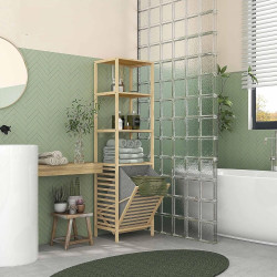 Этажерка с корзиной для белья Homcom 834-672V00ND (Bamboo) Thumb