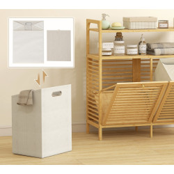 Этажерка с корзиной для белья Homcom 834-881V00ND (Bamboo) Thumb