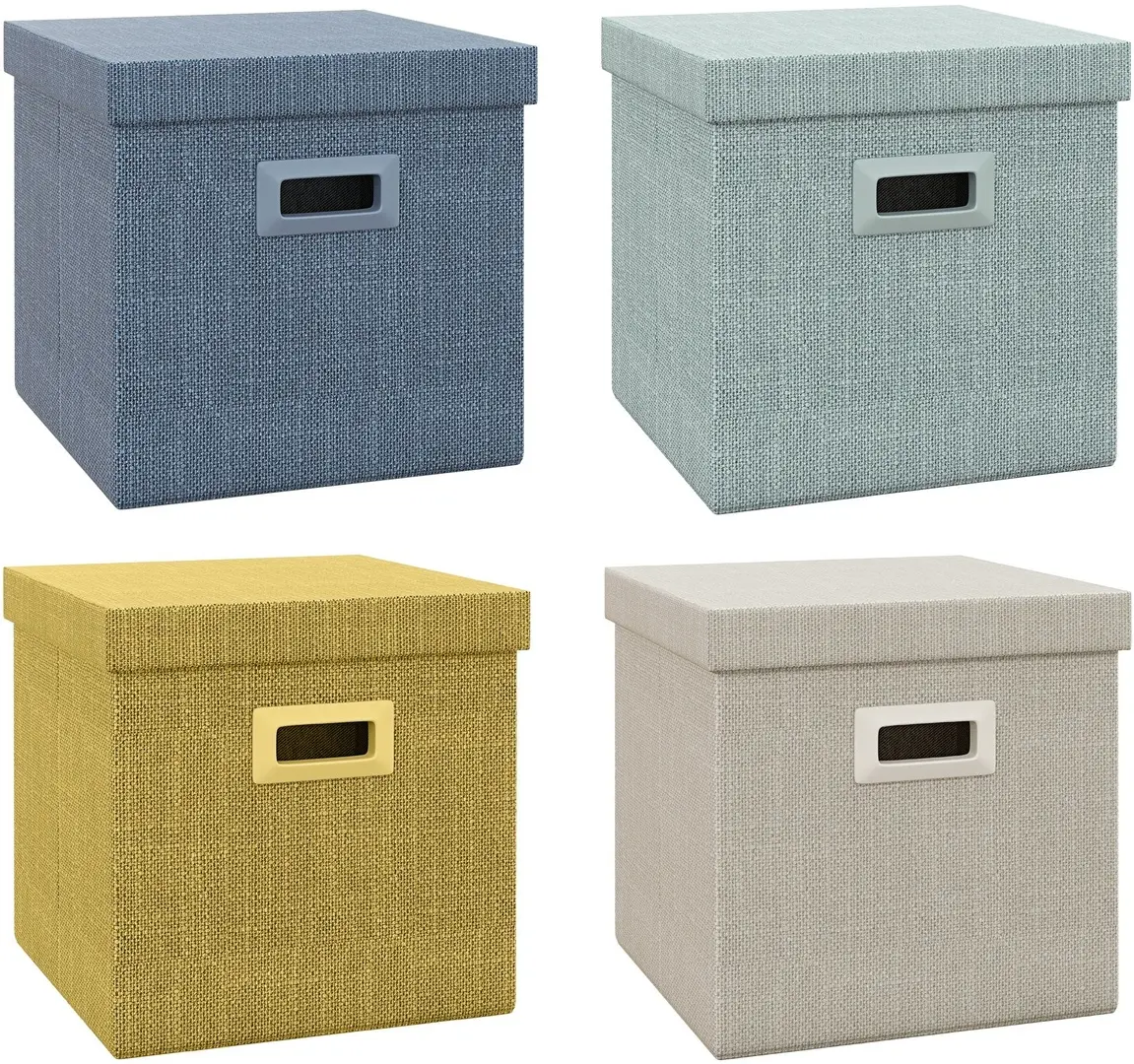 Set cutii depozitare HomCom 838-454V02MX (Multicolor)