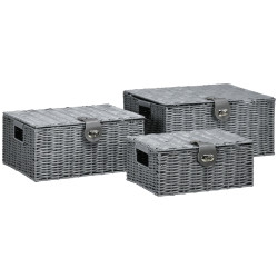 Комплект коробок для хранения HomCom 850-233V00GY (Grey) Thumb