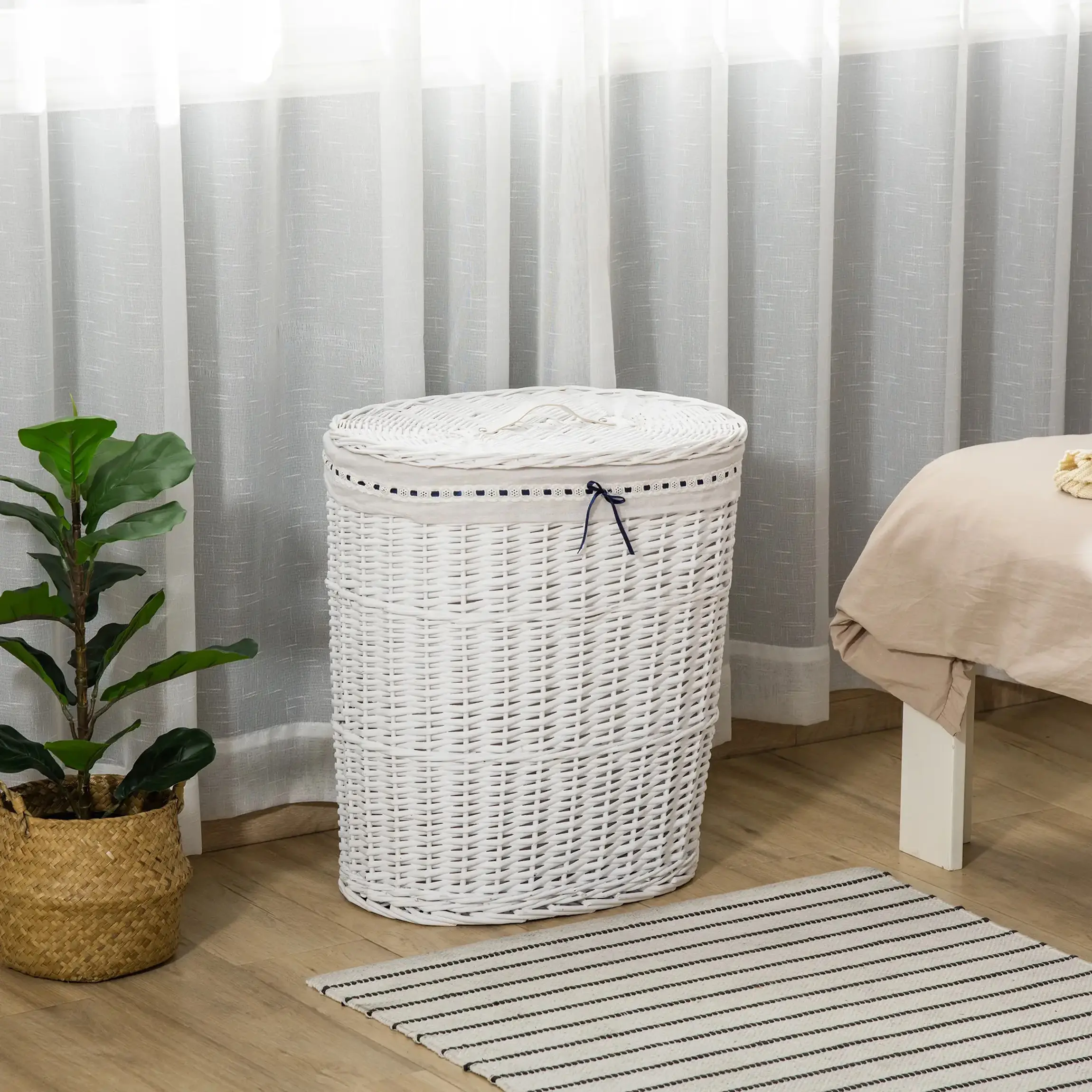 Cos pentru rufe Homcom 850-145WT (White) - 5