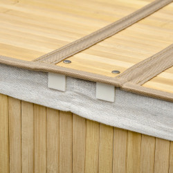 Cos pentru rufe Homcom 850-220V00ND (Natural Wood/White) Thumb