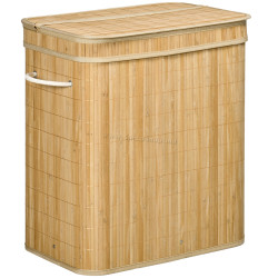 Cos pentru rufe Homcom 850-231V00ND (Natural Bamboo)
