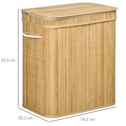Cos pentru rufe Homcom 850-231V00ND (Natural Bamboo) Thumb