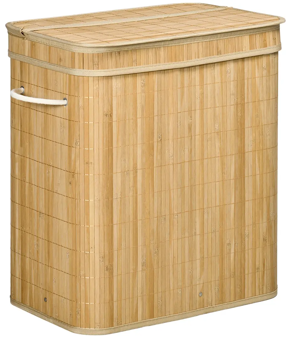 Cos pentru rufe Homcom 850-231V00ND (Natural Bamboo)