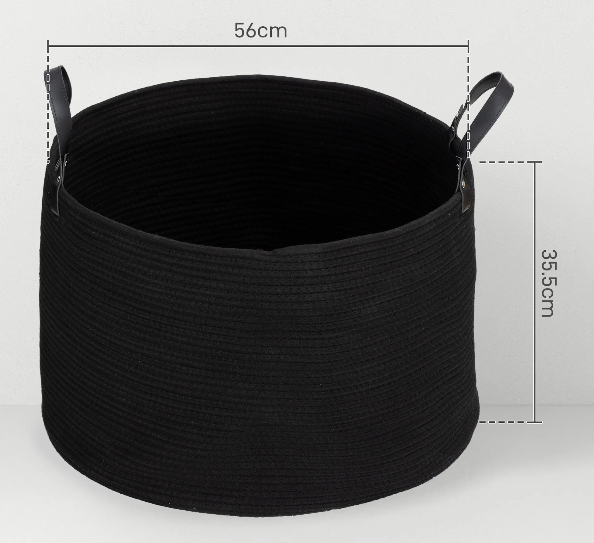 Cos pentru rufe Homcom 850-318V01BK (Black) - 4