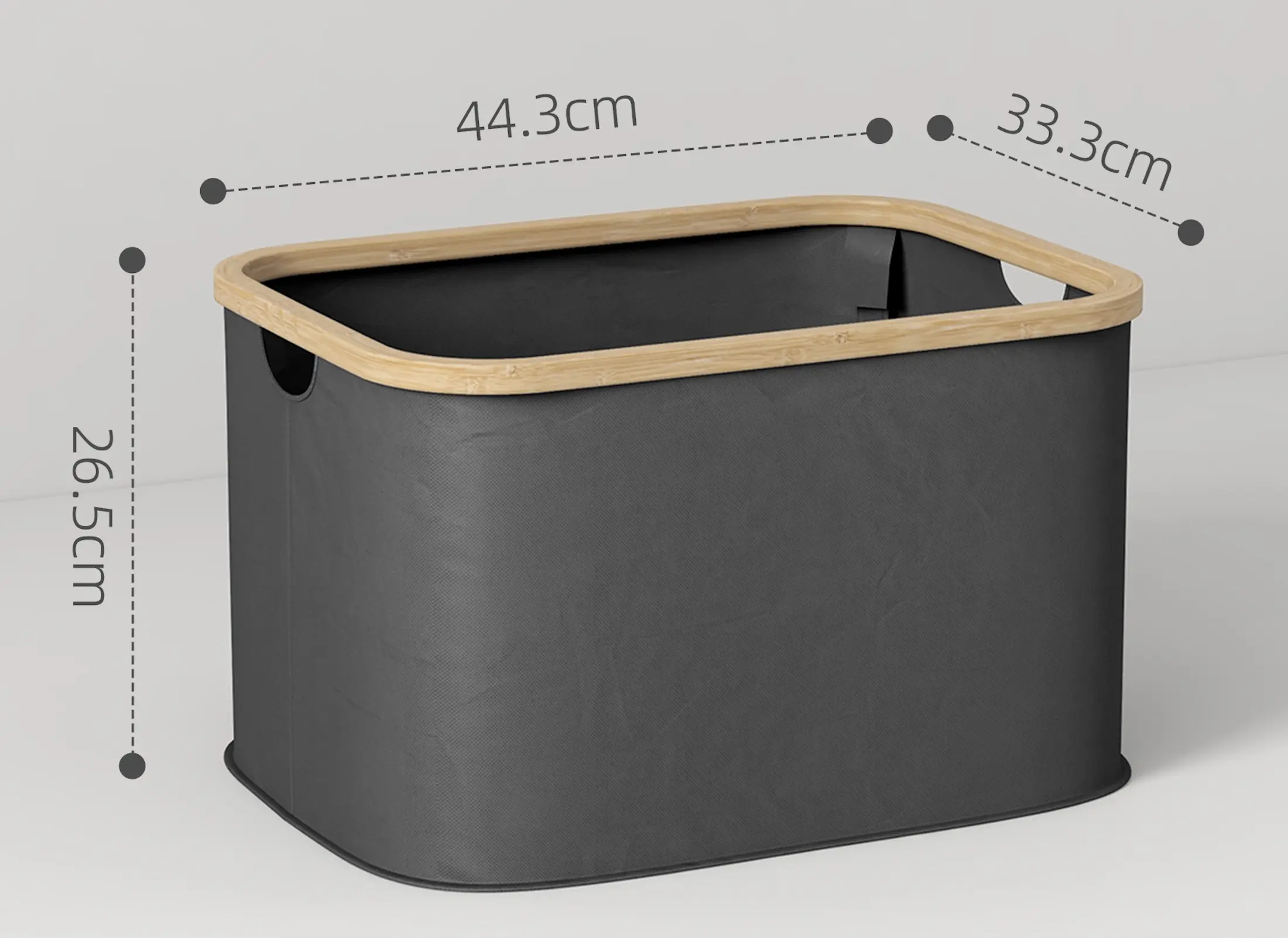 Cos pentru rufe Homcom 850-319V00BK (Black) - 4