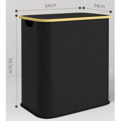 Cos pentru rufe Homcom 850-320V00BK (Black) Thumb