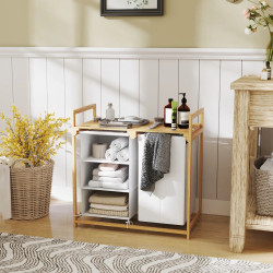 Корзина для белья Homcom 850-328V00WT (White/Natural) Thumb