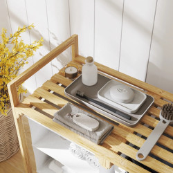 Корзина для белья Homcom 850-328V00WT (White/Natural) Thumb