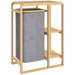 Корзина для белья Homcom 850-329V00GY (Natural/Grey)