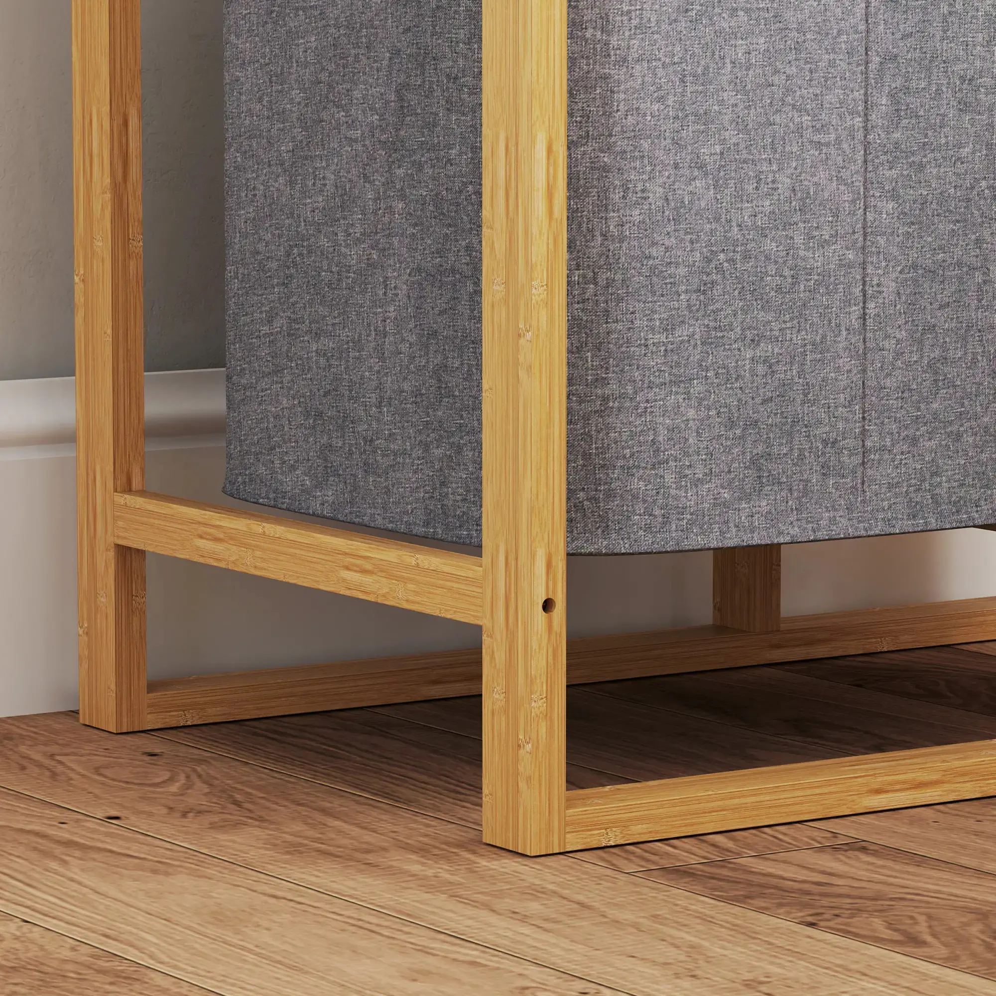 Cos de rufe Homcom 850-329V00GY (Natural/Grey) - 5