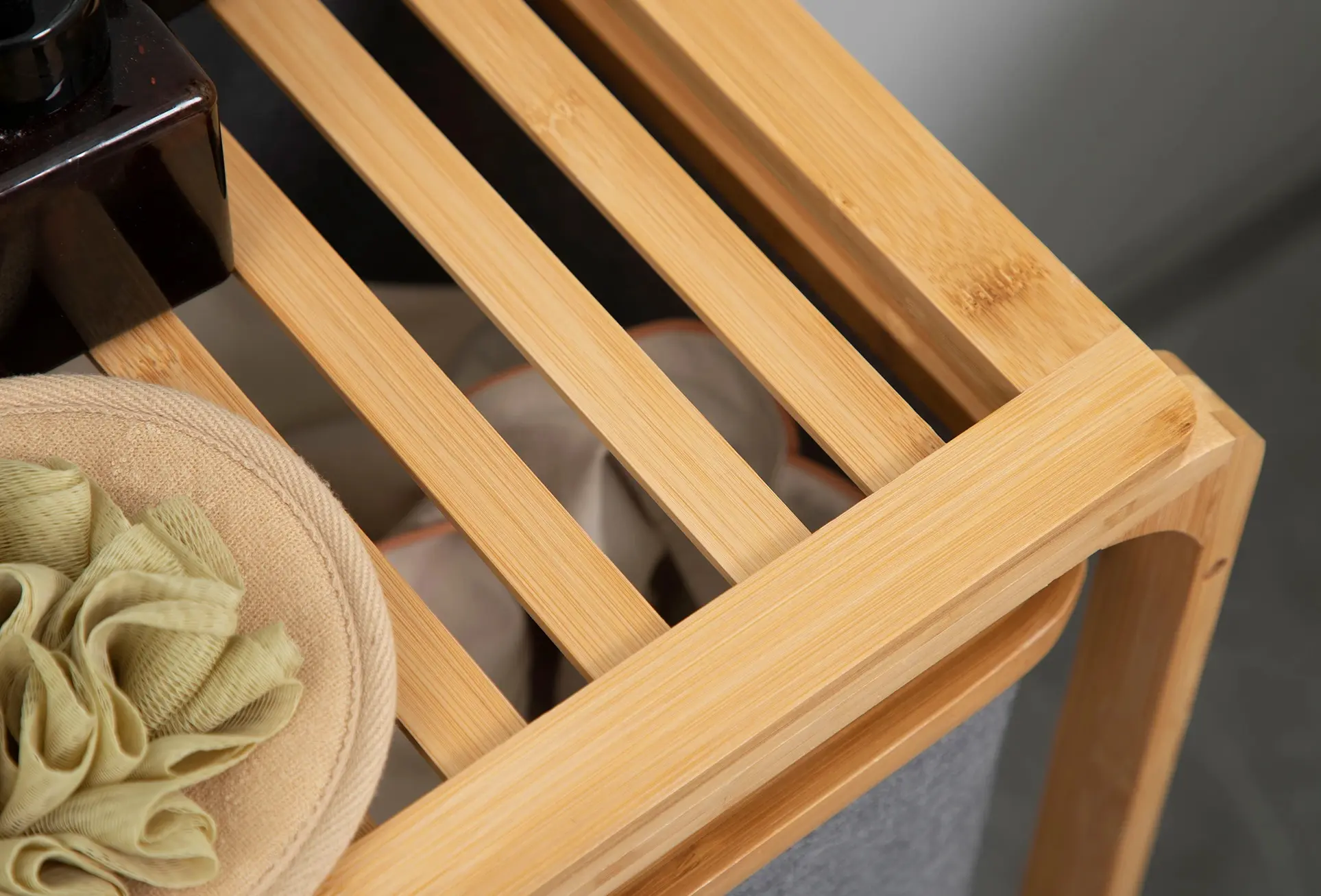 Корзина для сортировки белья Homcom 850-181 (Natural/Grey) - 4