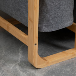 Корзина для сортировки белья Homcom 850-181 (Natural/Grey) Thumb