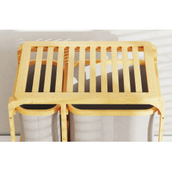 Корзина для сортировки белья Homcom 850-181V00CW (Natural/Cream White) Thumb