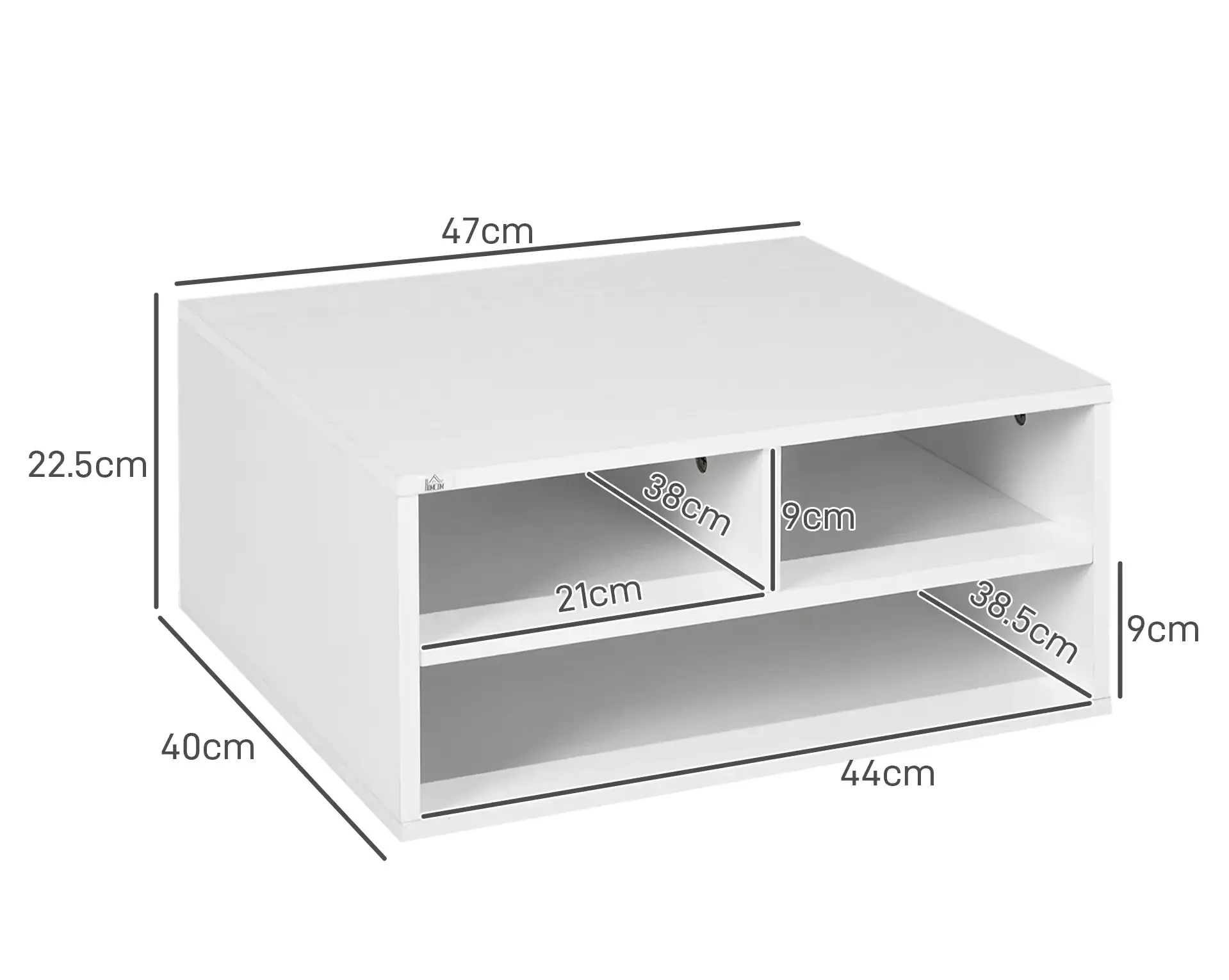 Organizator Homcom 924-087V00WT (White) - 7