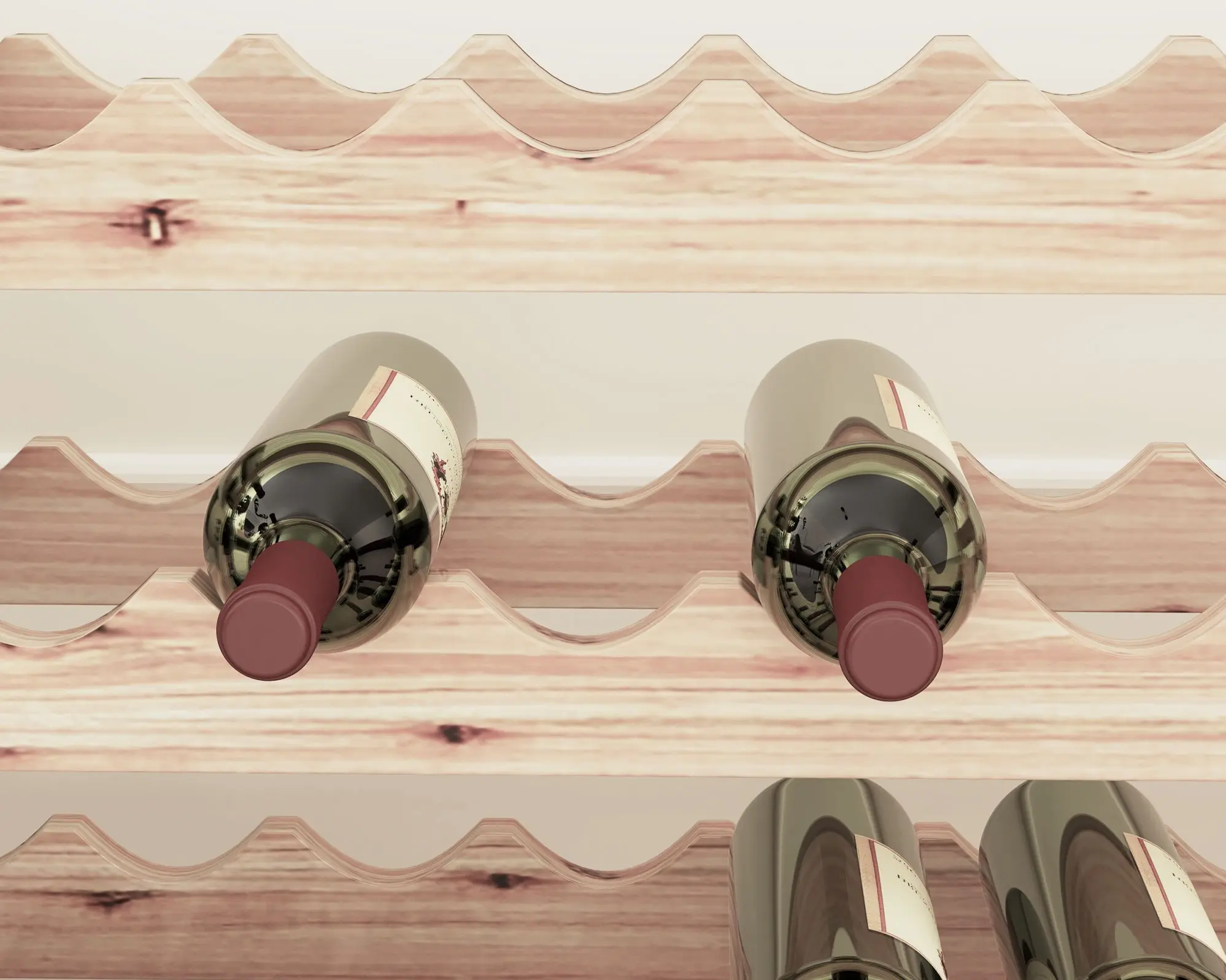 Подставка для бутылок HomCom 801-369V02ND (Natural) - 4