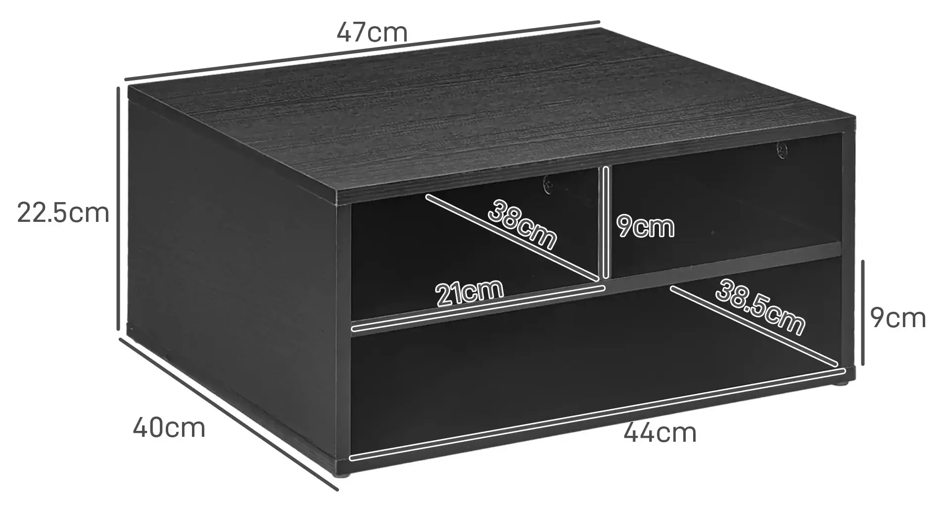 Suport Homcom 924-087V00BK (Black) - 3