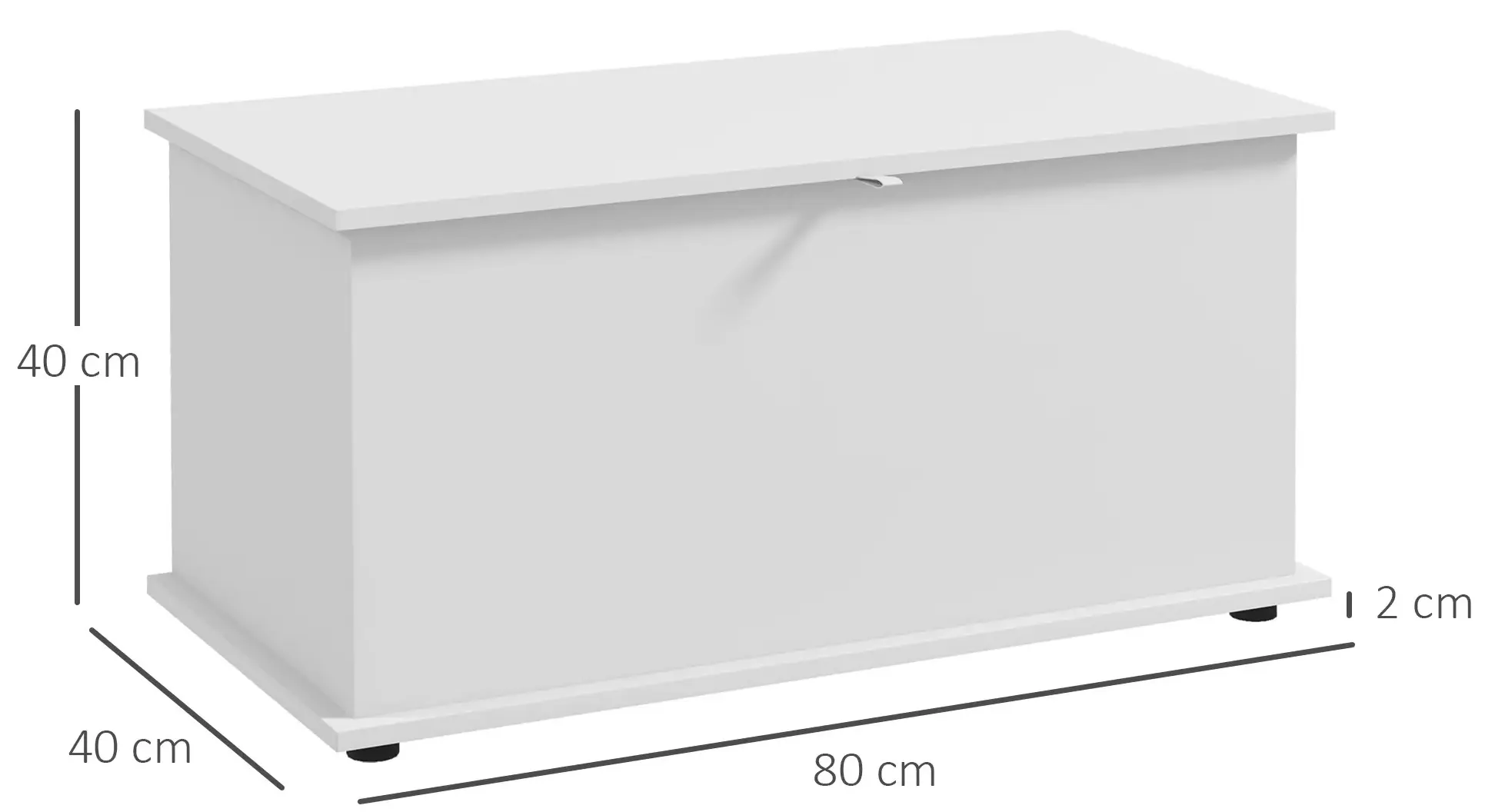 Сундук для хранения Homcom 833-321V81WT (White) - 4