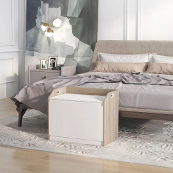 Сундук для хранения Homcom 838-090V01WT (White/Natural) Thumb