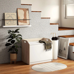 Сундук для хранения Homcom 838-090V01WT (White/Natural) Thumb
