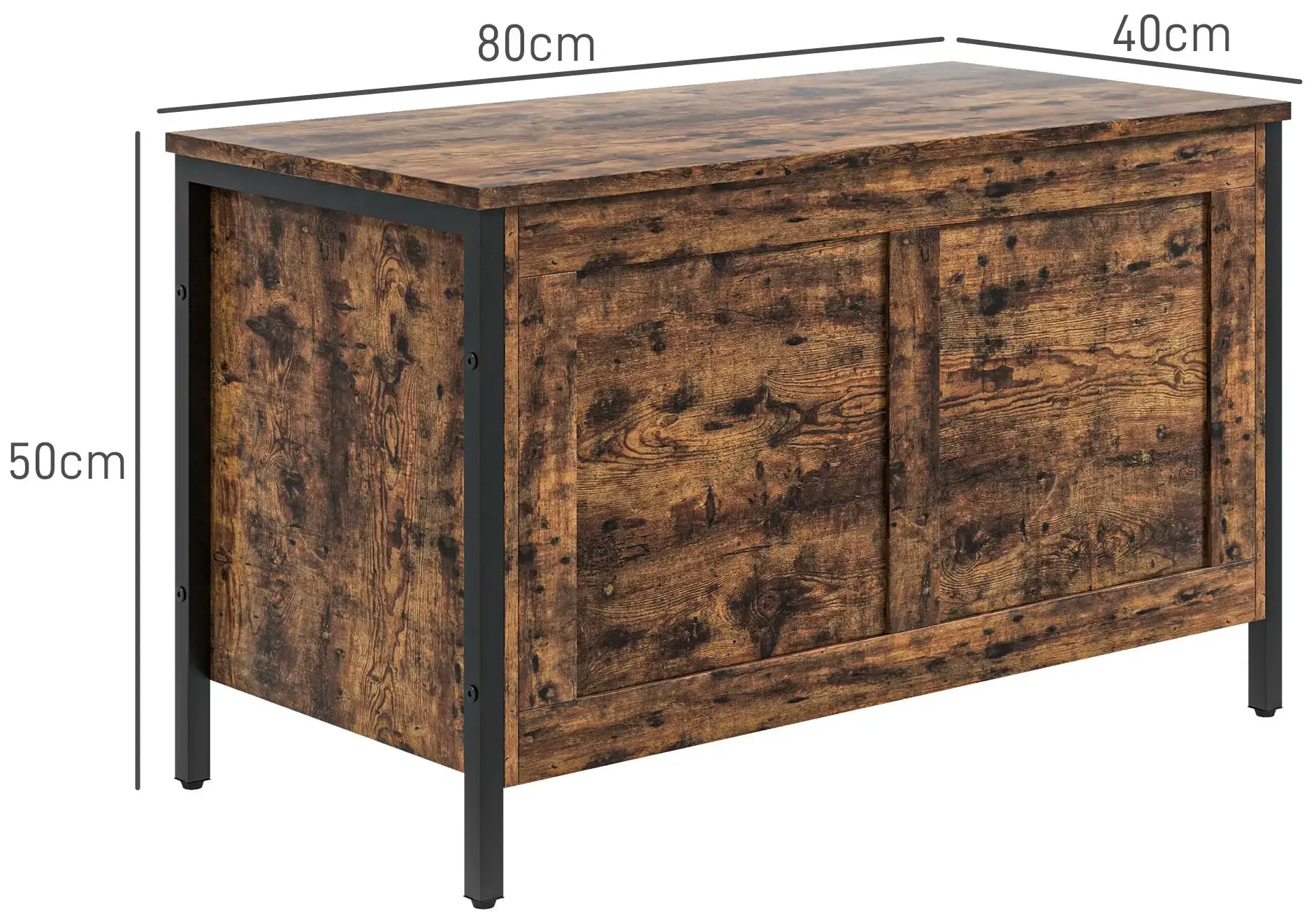 Lada depozitare Homcom 838-465V00RB (Rustic Brown) - 4