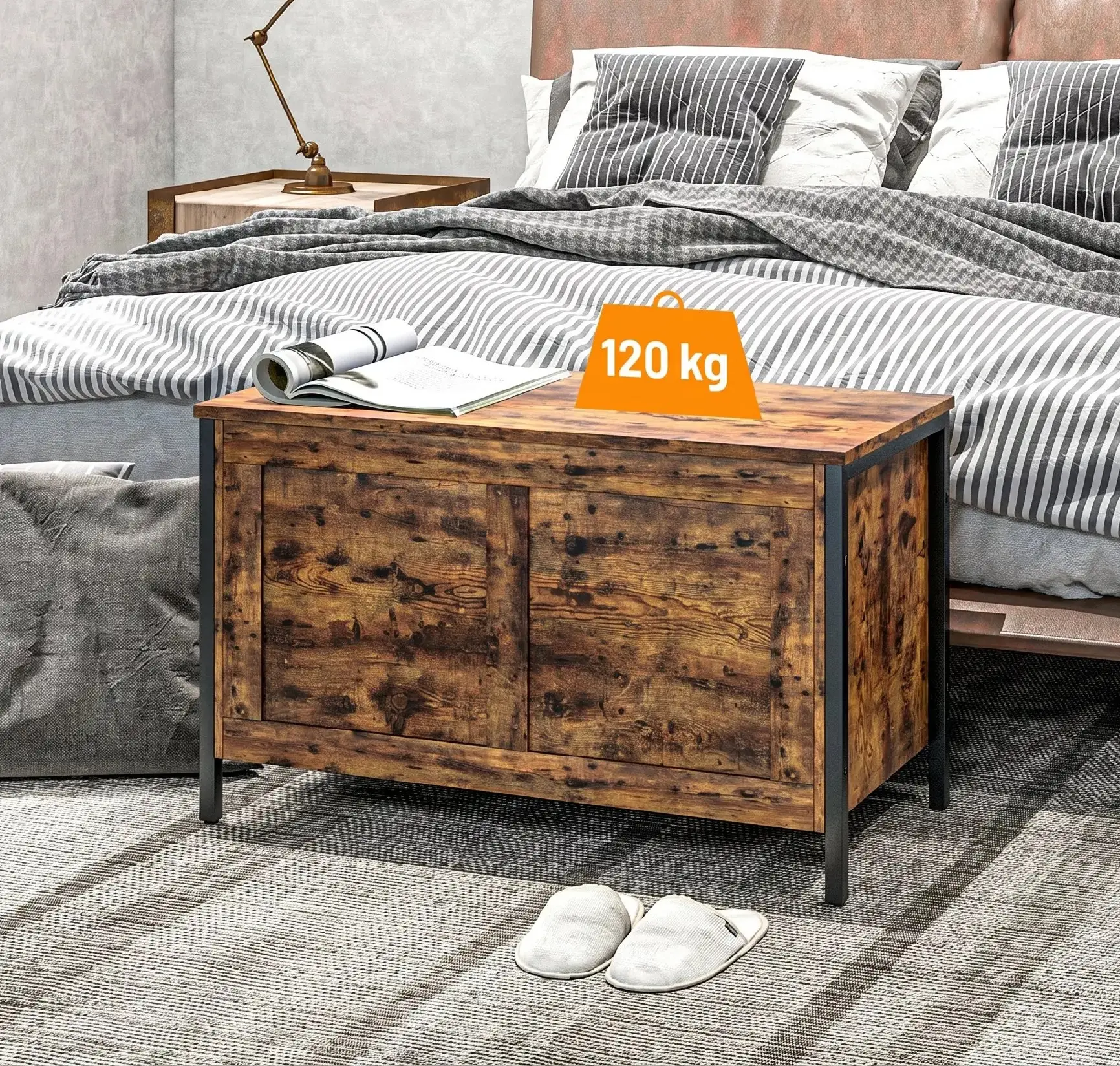 Lada depozitare Homcom 838-465V00RB (Rustic Brown) - 5