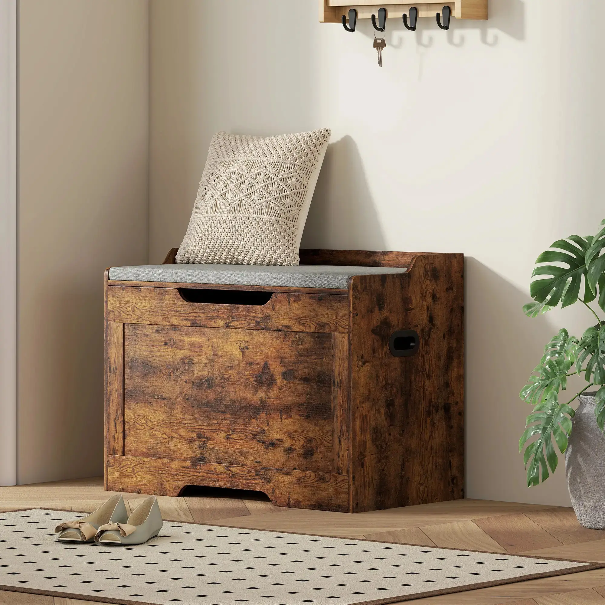 Lada depozitare Homcom 838-466V00RB (Rustic Brown) - 6