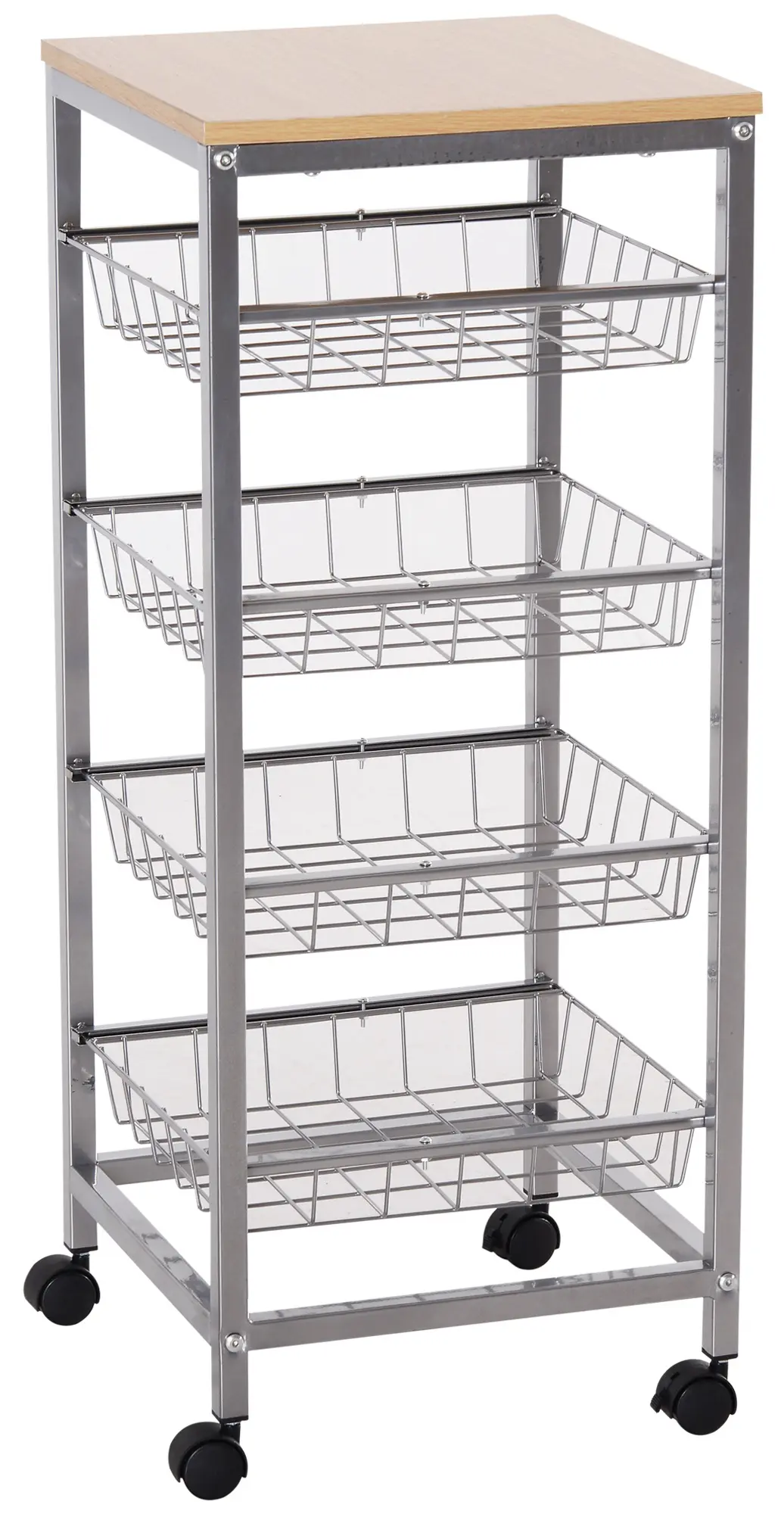 Carucior Homcom 801-056 (Silver/Natural) - 2