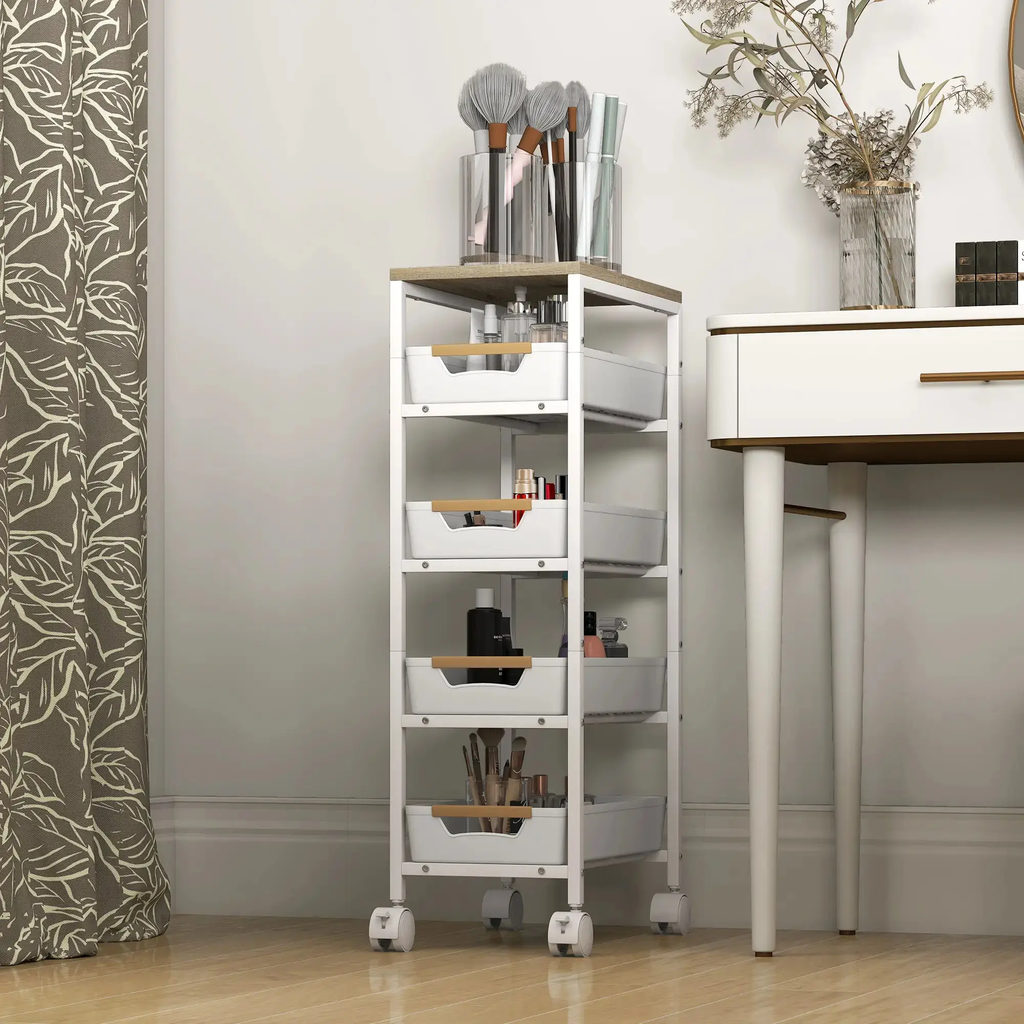 Тележка Homcom 801-392V00WT (White) - 5