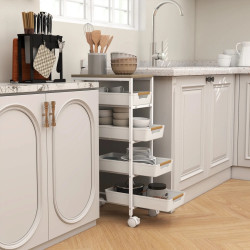 Тележка Homcom 801-392V00WT (White) Thumb