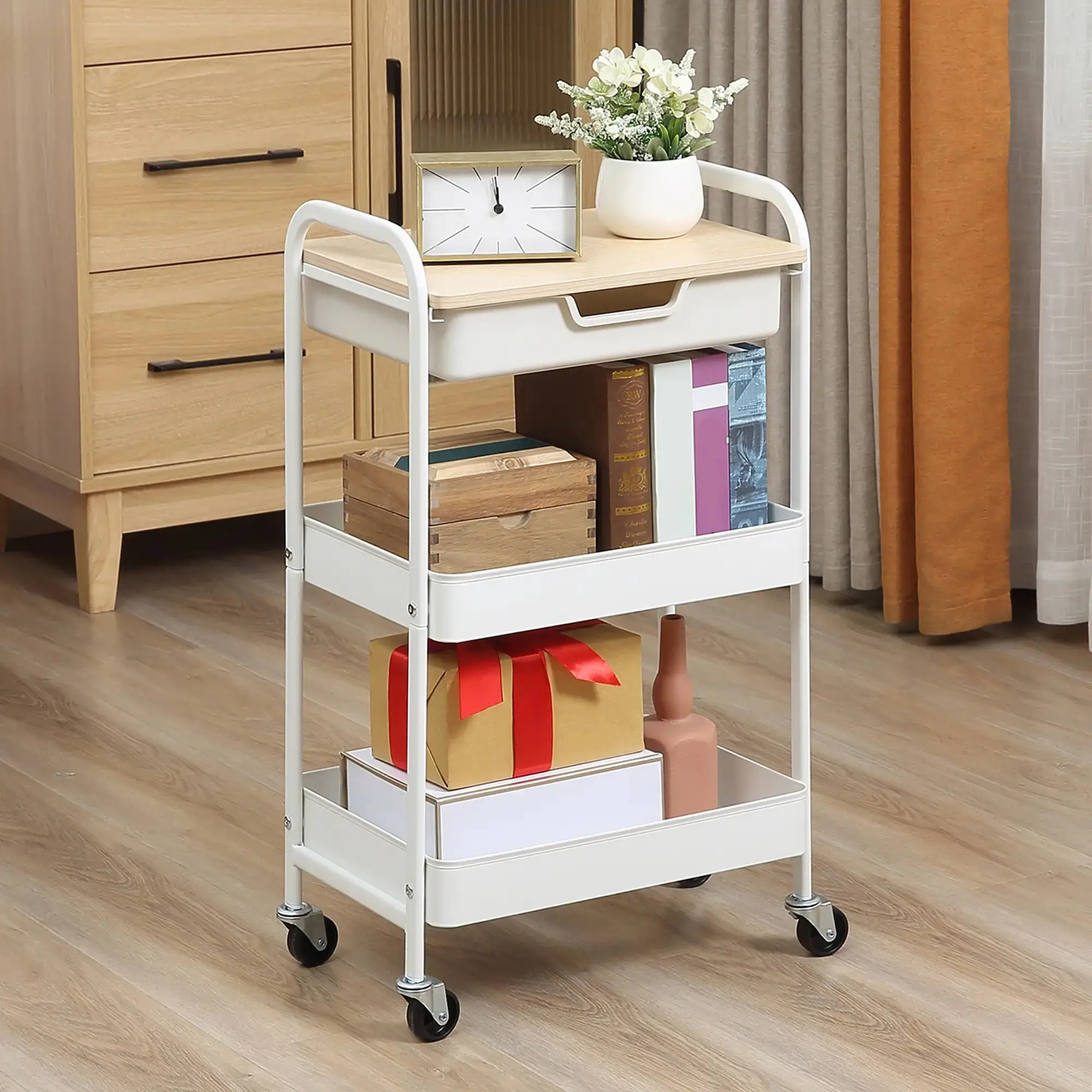 Carucior Homcom 850-191 (White/Natural) - 5