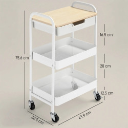Carucior Homcom 850-191 (White/Natural) Thumb