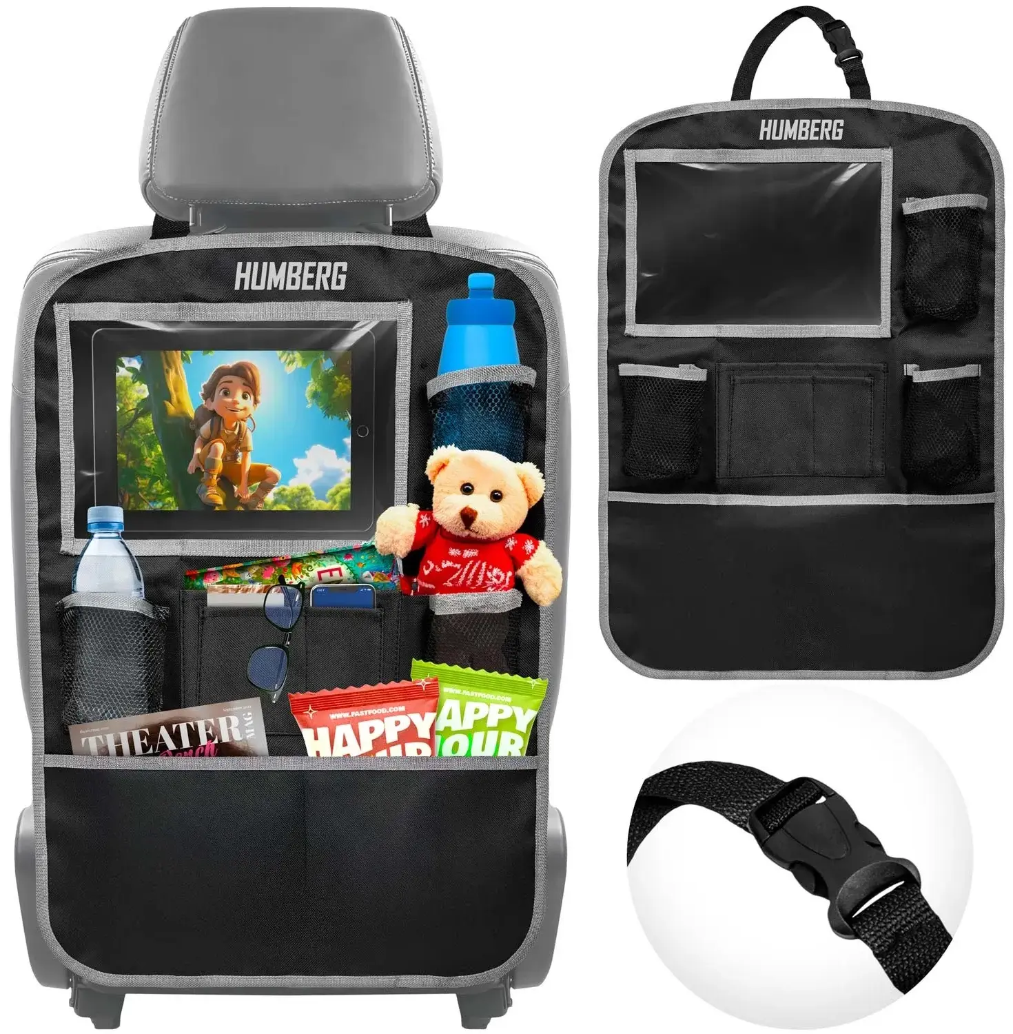 Автомобильный органайзер на сиденье Humberg HM-992 599200 (Black/Grey) - 5