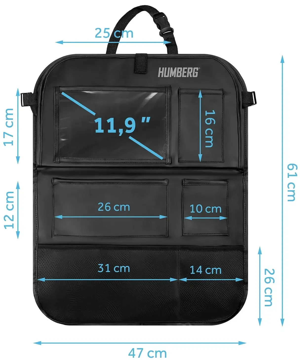 Organizator auto pentru scaun Humberg HM-993 599300 (Black) - 3