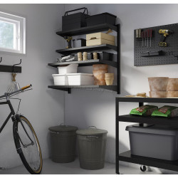 Etajera Ikea Bror 88x30/45x90 (Negru)