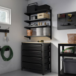 Стеллаж Ikea Bror 88x30x90 (Черный) Thumb