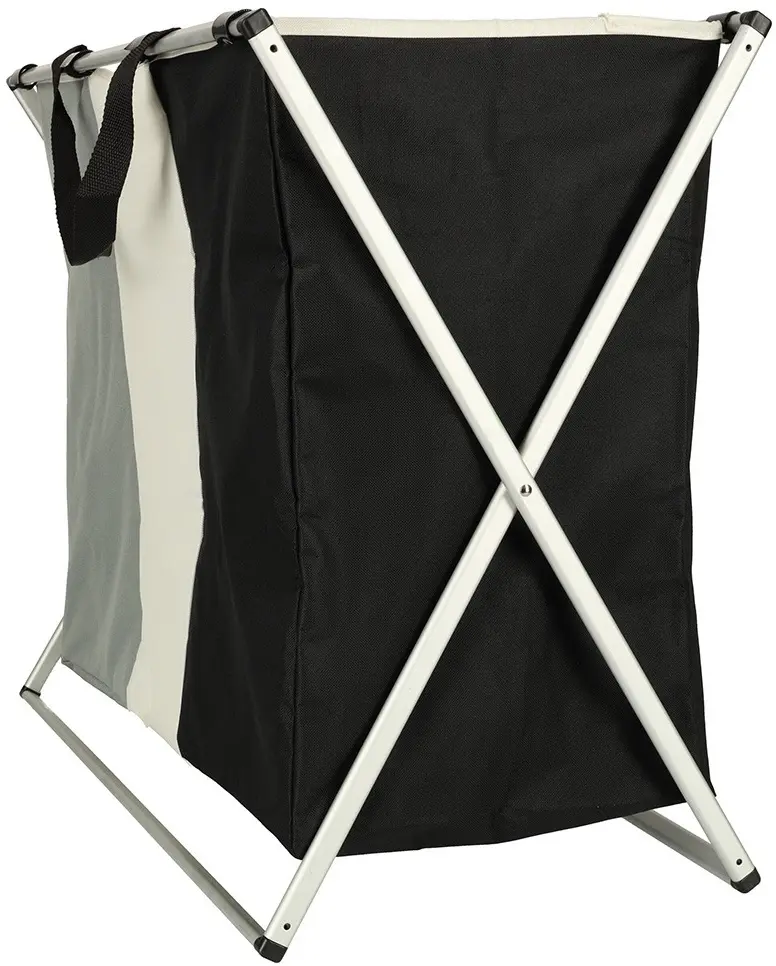 Cos de sortare rufe Ikonka KX4846 (Black/White/Grey) - 3