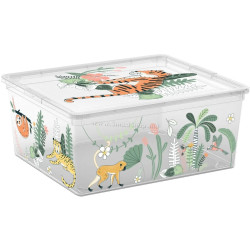 Контейнер Kis C-box Tropical M 40x34x17cm (Transparent)