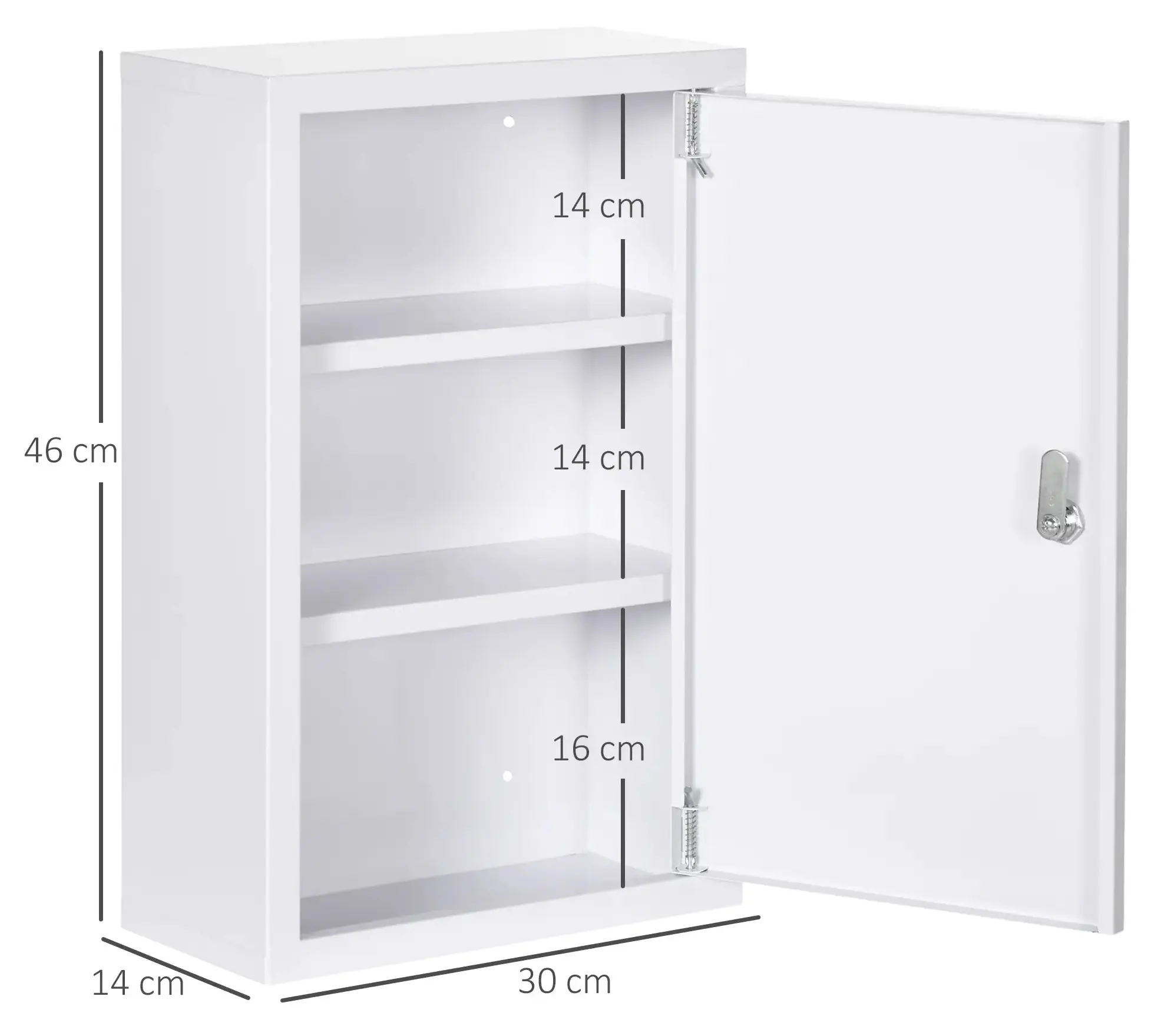 Настенная аптечка Kleankin 834-554V00WT (White) - 4