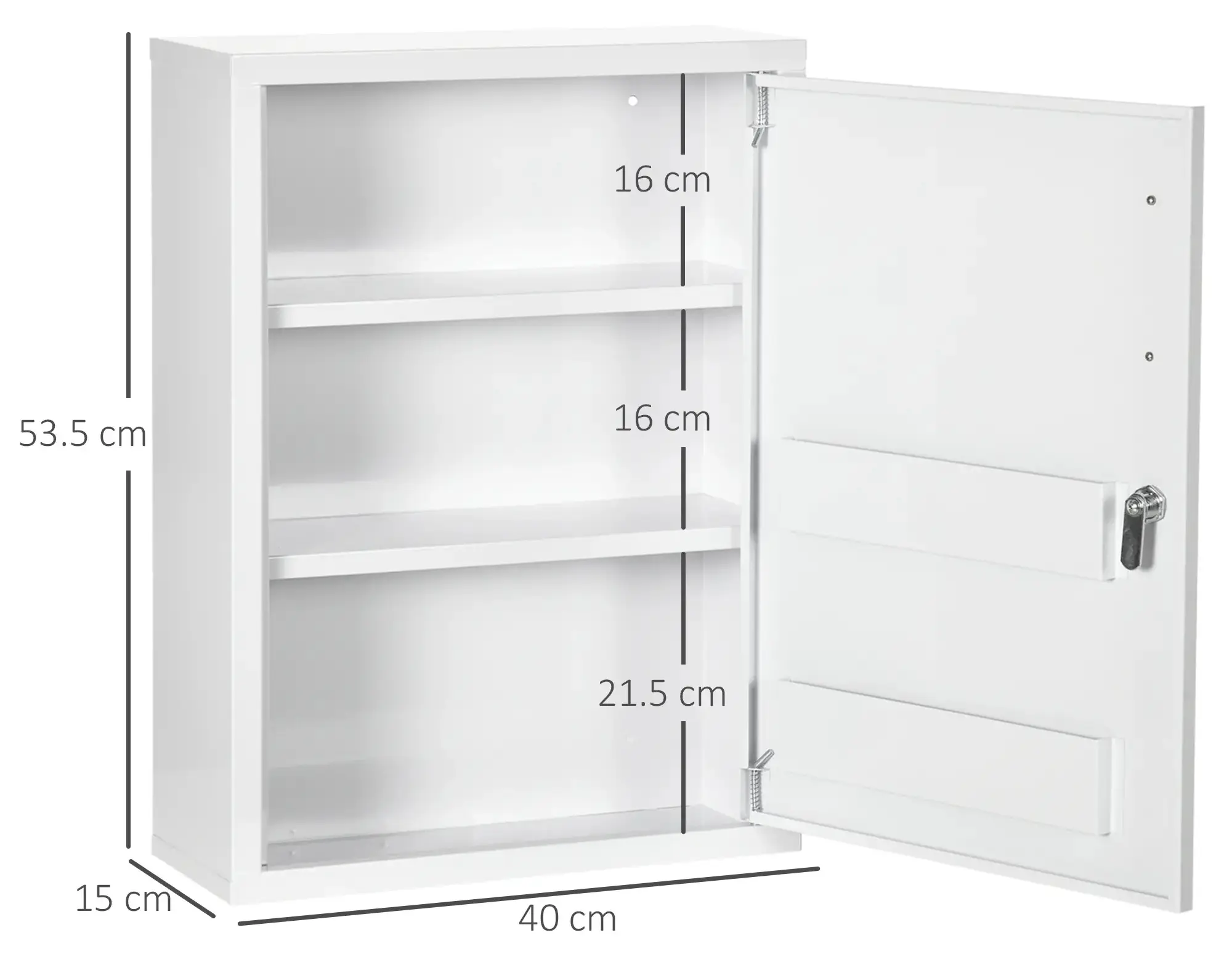 Настенная аптечка Kleankin 834-555V00WT (White) - 5