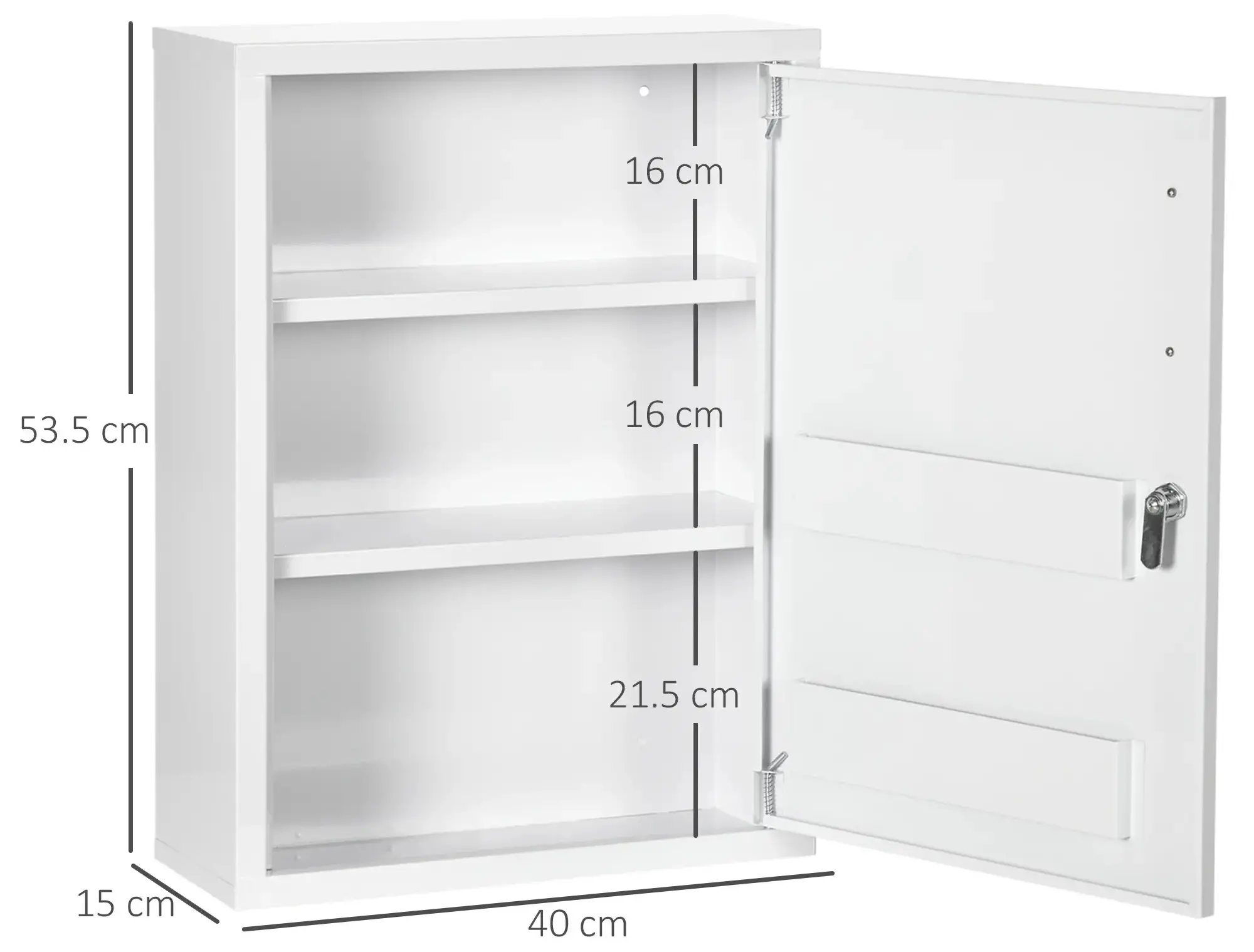 Настенная аптечка Kleankin 834-556V00WT (White) - 5