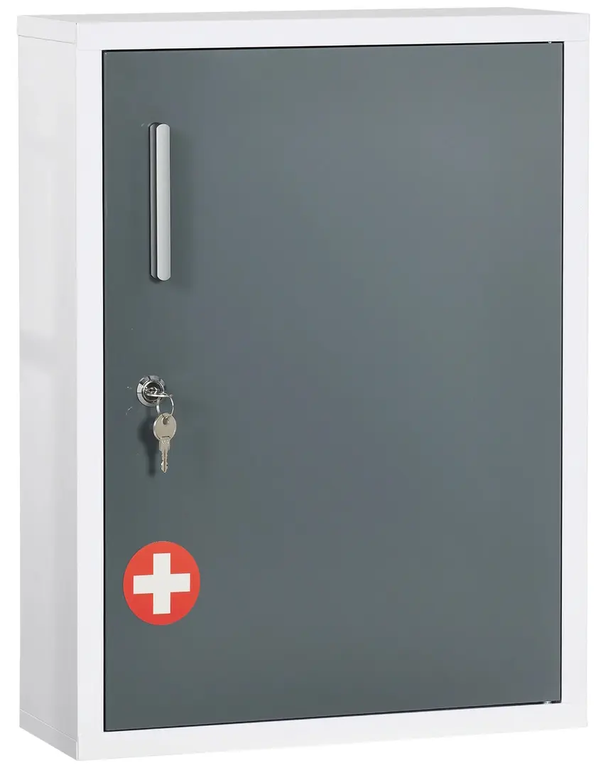 Настенная аптечка Kleankin 834-556V01WT (White/Grey)