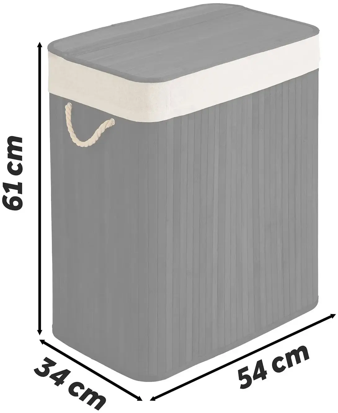 Coș de rufe Massido 678101 (Beige/Black) - 3