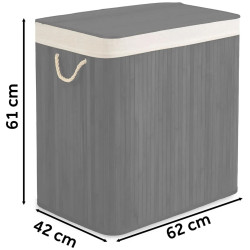 Корзина для белья Massido 678201 (Black/Beige) Thumb