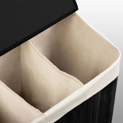 Корзина для белья Massido 678201 (Black/Beige) Thumb