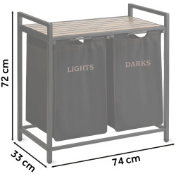 Корзина для белья Massido 678300 (Brown/Black) Thumb