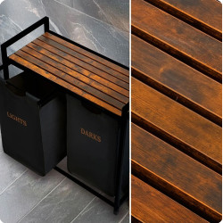 Корзина для белья Massido 678300 (Brown/Black) Thumb