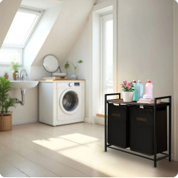 Корзина для белья Massido 678300 (Brown/Black) Thumb